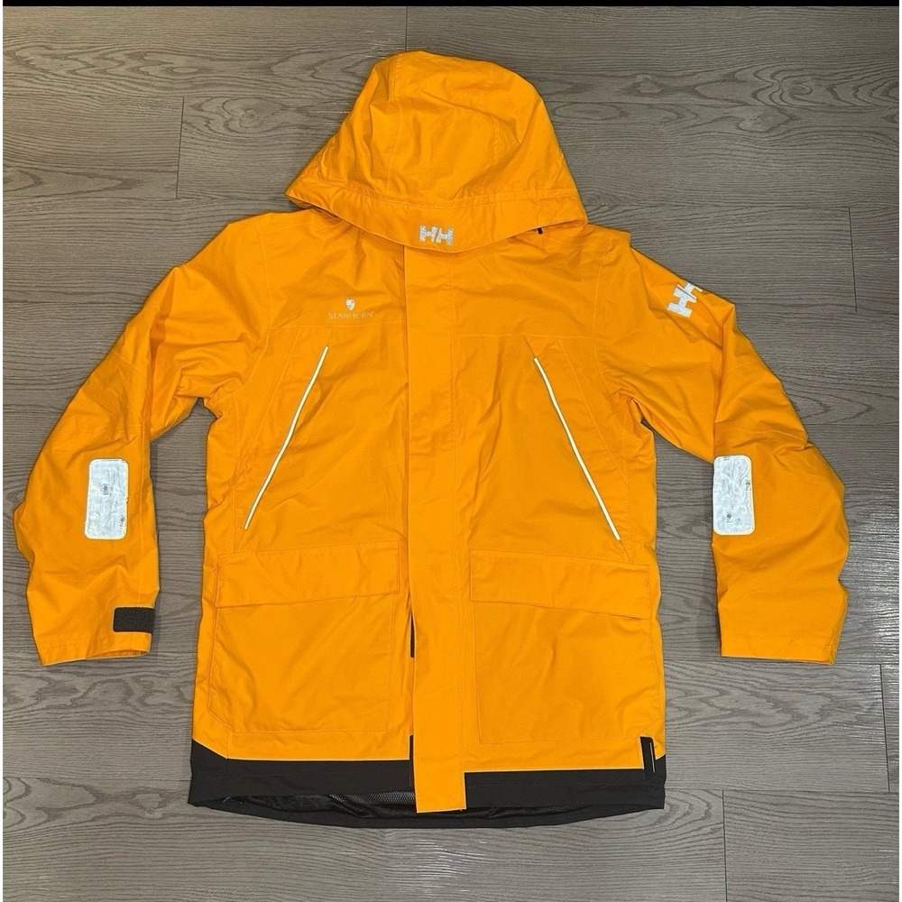 Helly Hansen Men Seabourn Expedition Full Zip Jacket Polar Shield Parka Orange M
